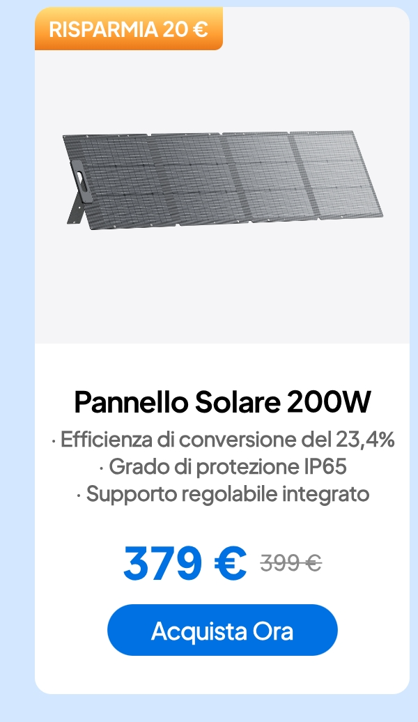 Pannello Solare 200W