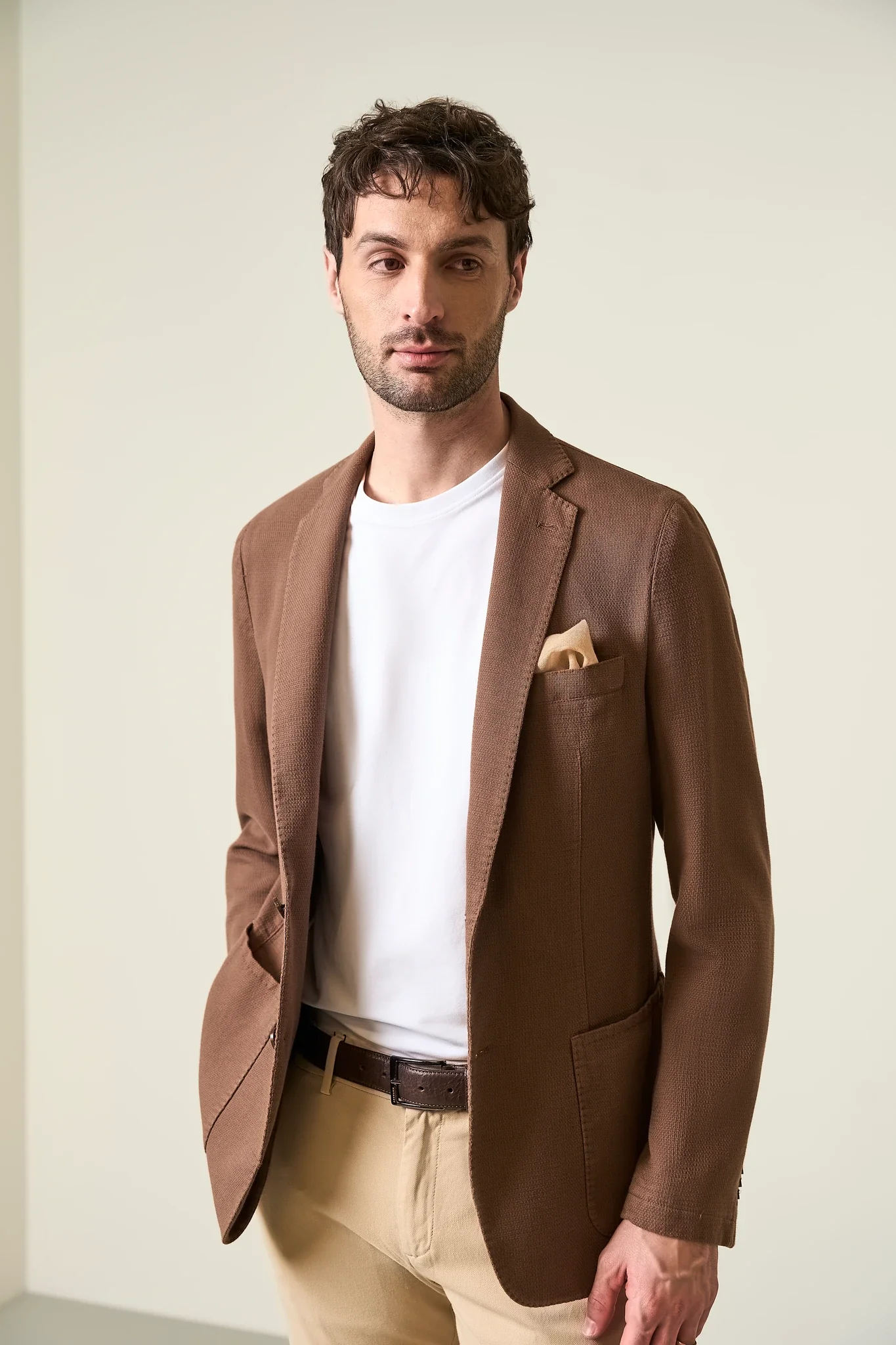 Image of Giacca moro armatura cotone lino custom fit