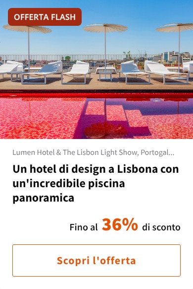 Un hotel di design a Lisbona con un'incredibile piscina panoramica