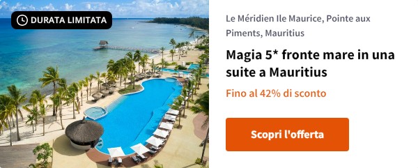 Magia 5* fronte mare in una suite a Mauritius
