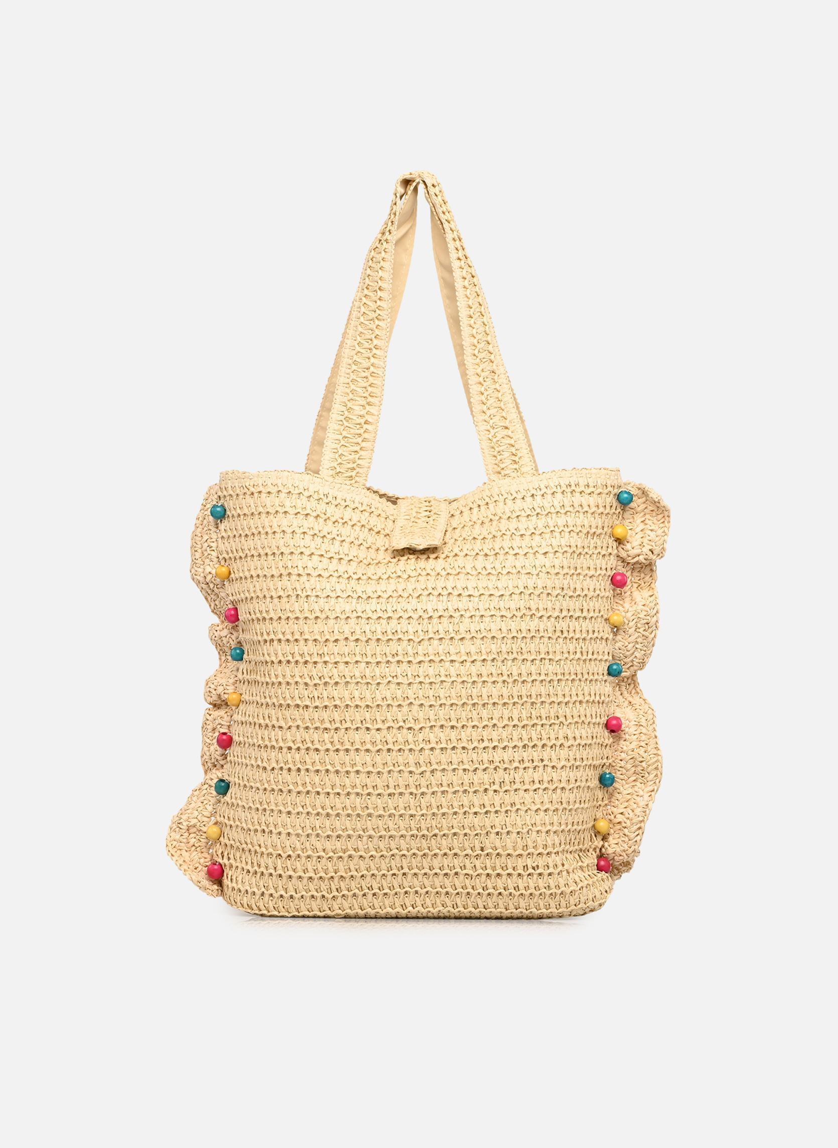 Molly Bracken Grande borsa della spesa Ladies Woven Bag BA158EE donne beige