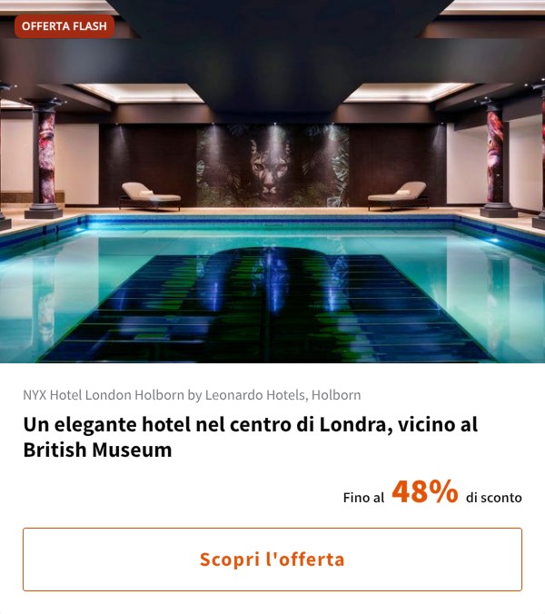 Un elegante hotel nel centro di Londra, vicino al British Museum