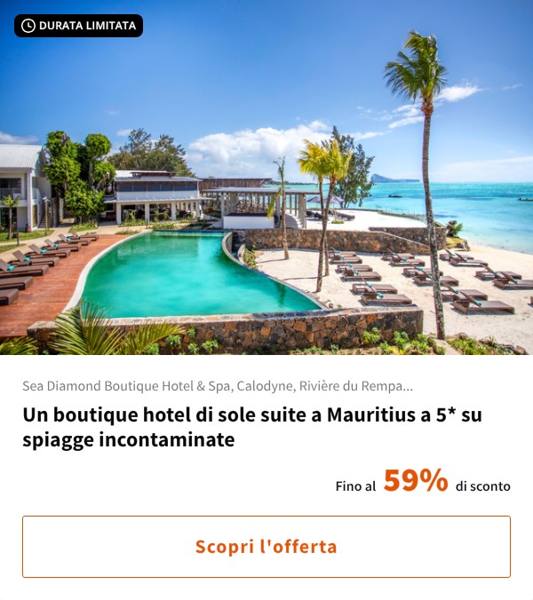 Un boutique hotel di sole suite a Mauritius a 5* su spiagge incontaminate