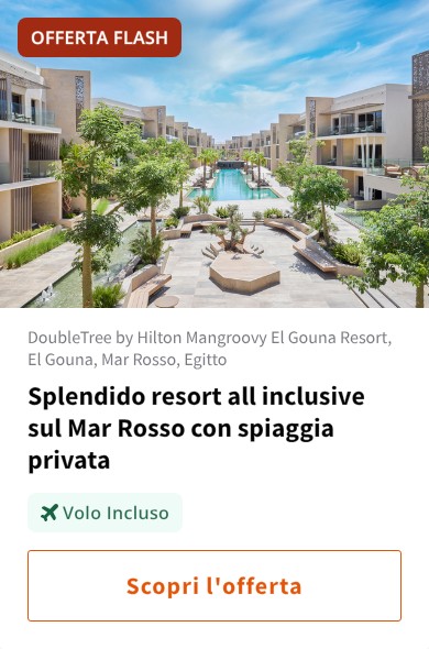 Splendido resort all inclusive sul Mar Rosso con spiaggia privata