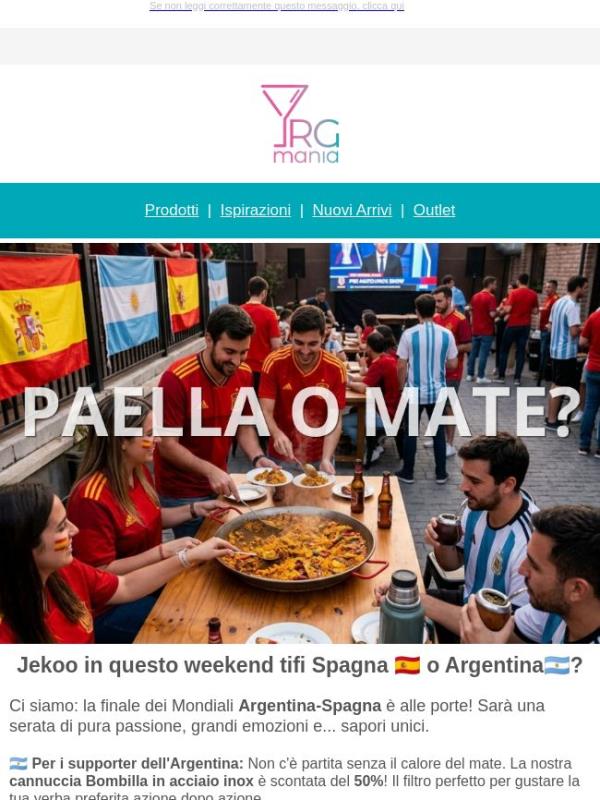 🏆 Finale Argentina-Spagna: la sfida si gioca anche in tavola!