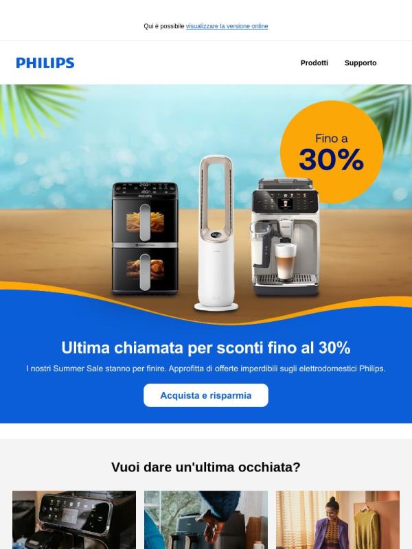 ⏳ ULTIMI GIORNI: i Summer Sale stanno per finire!