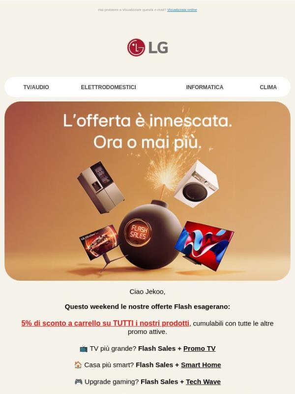 ⚡Offerte Flash: fino al 15% extra sconto