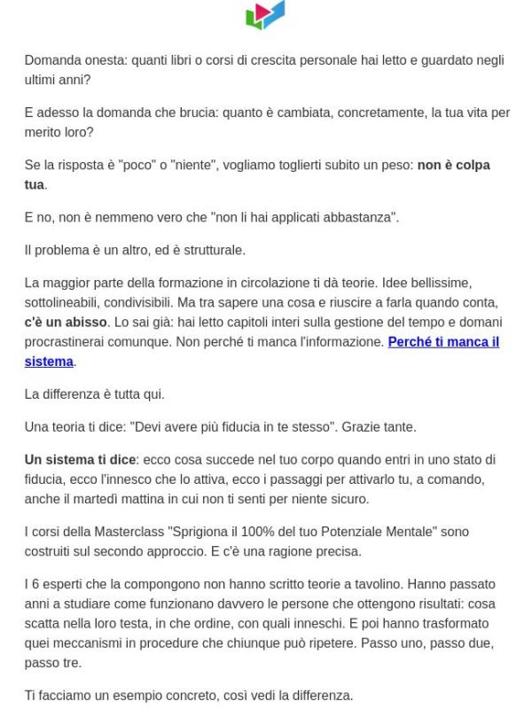 Il modo più veloce per sbloccare la tua mente…