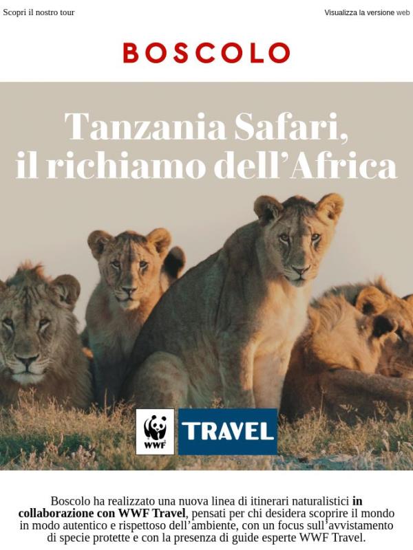 Safari in Tanzania con WWF Travel