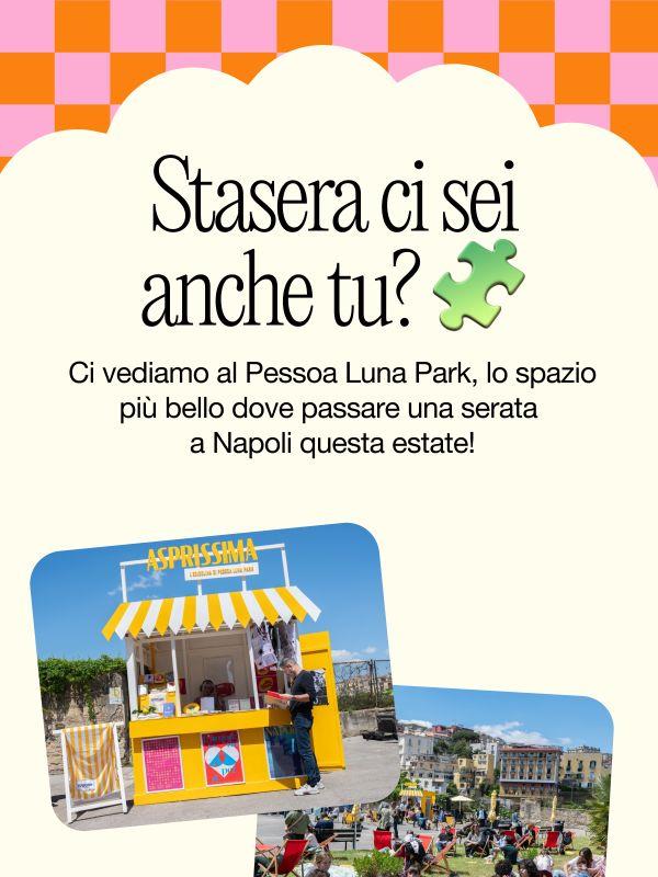 Ecco il tuo biglietto per stasera al Pessoa Luna Park 🧩