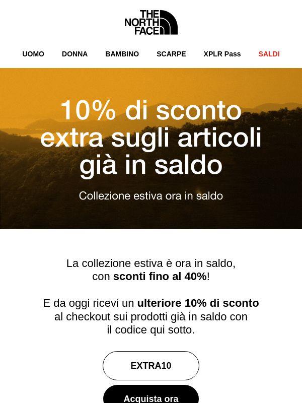 Extra 10% sui Saldi + collezione estiva in Saldo ⚡