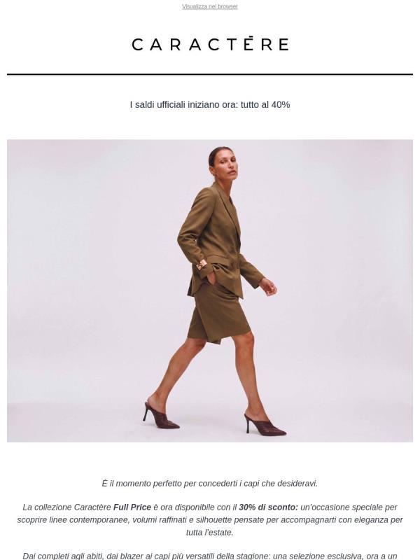 È il momento giusto: Full Price al -40%