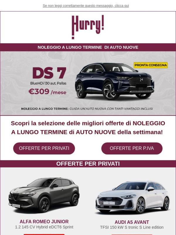🚘HURRY! Noleggio | Le MIGLIORI OFFERTE della settimana 🚘 Scopri tutte le auto a noleggio a prezzi scontati!