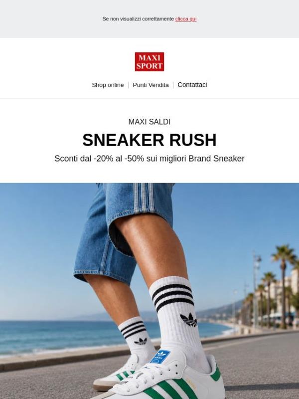 👟 Sneaker Rush: fino a -50% sui migliori brand!