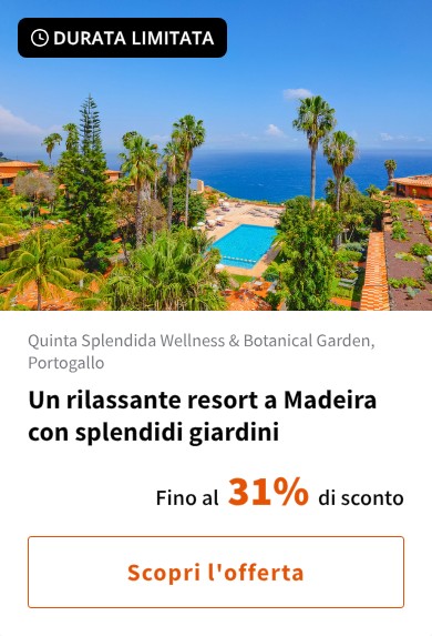 Un rilassante resort a Madeira con splendidi giardini