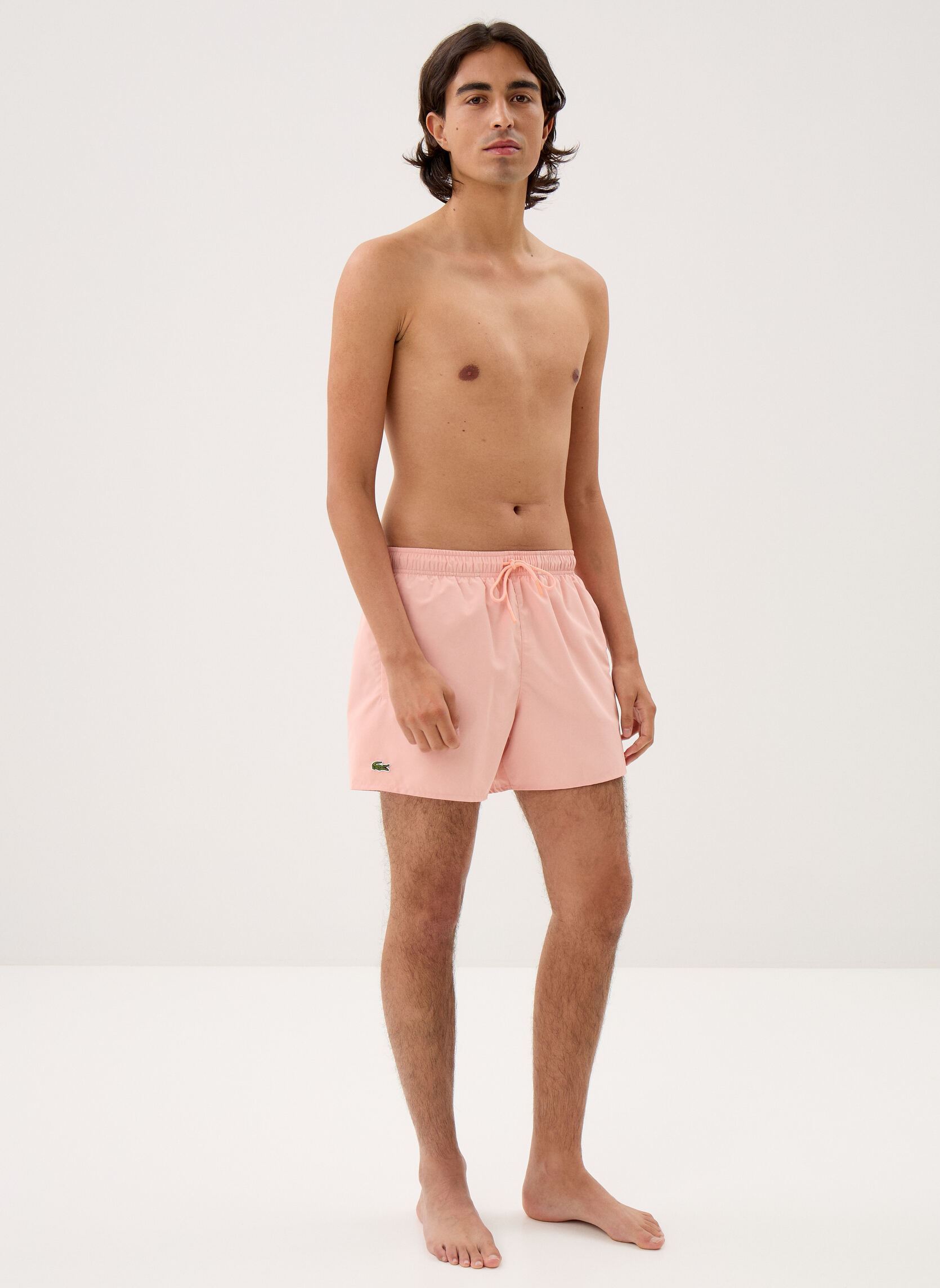Lacoste Shorts de bain Maillot de Bain homme rose