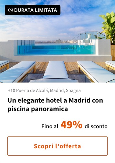 Un elegante hotel a Madrid con piscina panoramica