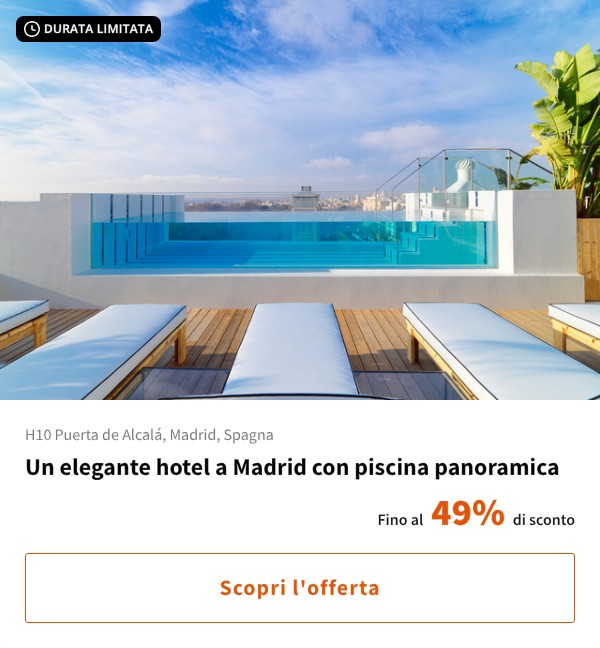 Un elegante hotel a Madrid con piscina panoramica