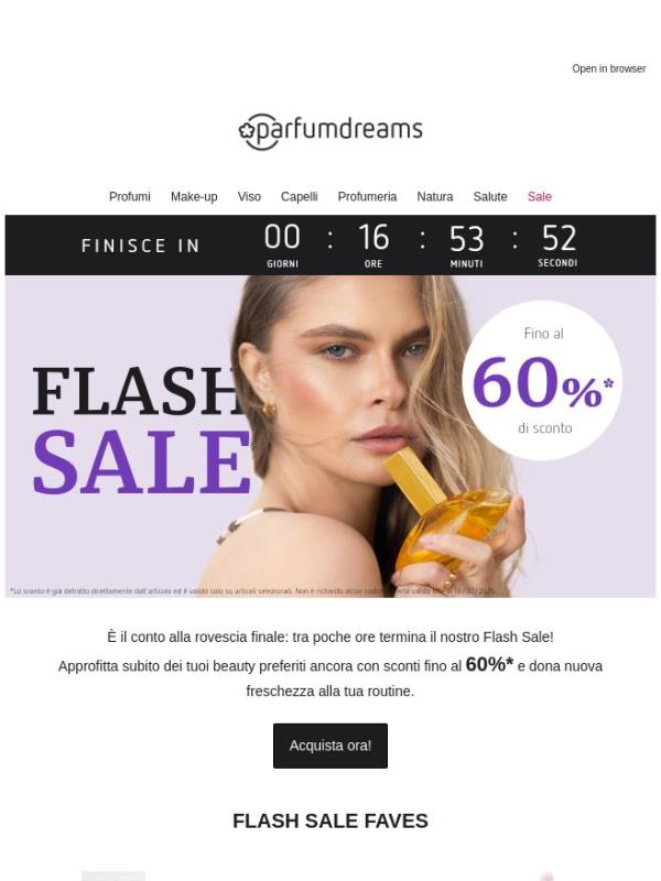 Ultima occasione: Flash Sale di 48 ore con fino al -60% ✨