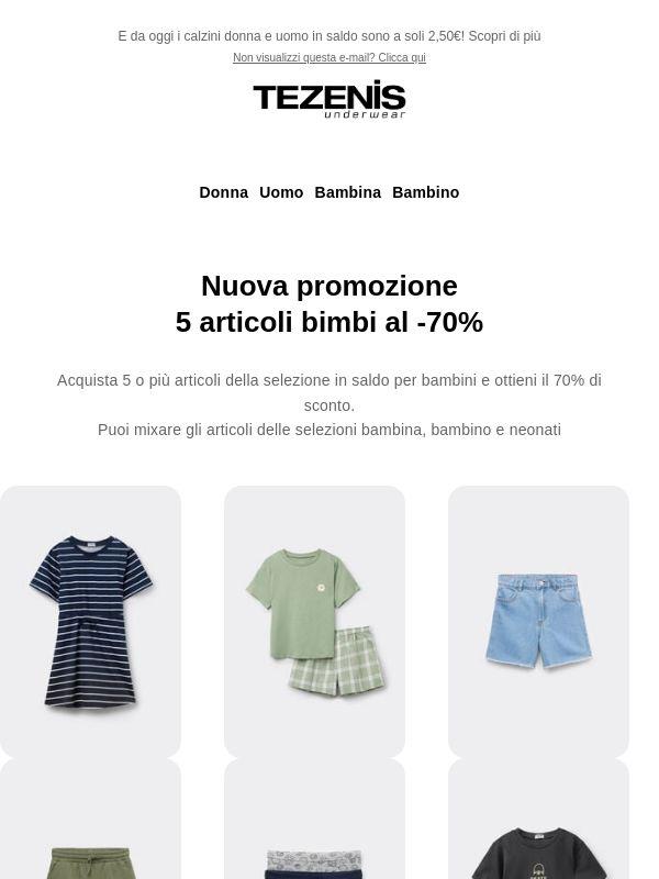 🚨 SALDI: 5 articoli bimbi al -70%