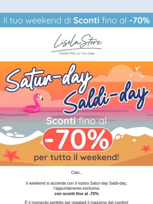 🌴 Accendi il tuo weekend con i SALDI Estivi fino al 70% su tutti i prodotti