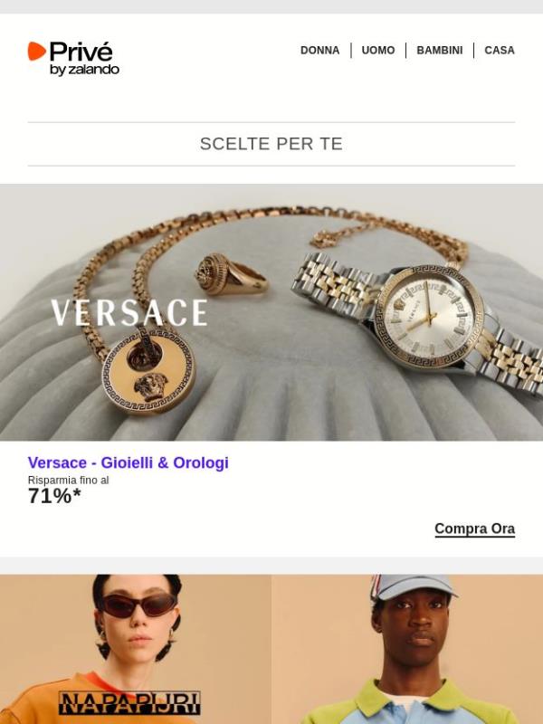 Versace, Napapijri & Columbia ⎪ Nuove offerte per di qua