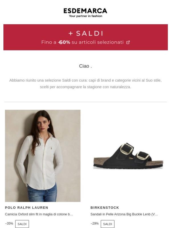 Saldi scelti con cura