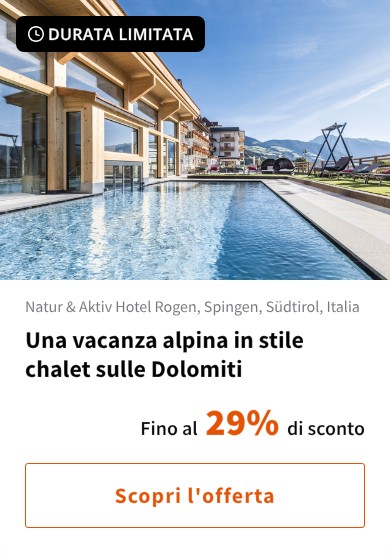 Una vacanza alpina in stile chalet sulle Dolomiti