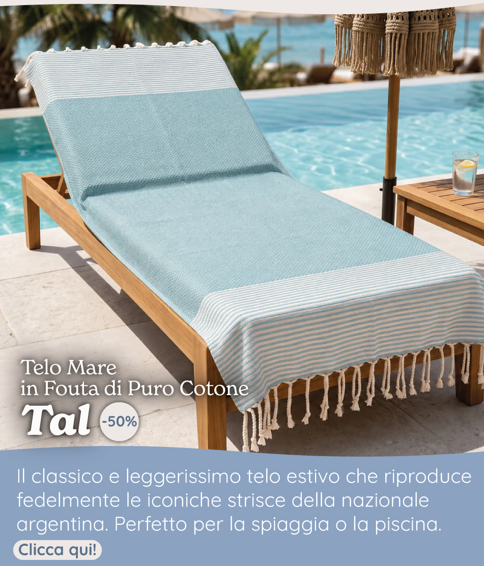Telo Mare Fouta in Puro Cotone a Righe Strette - Tal