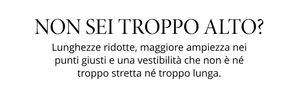 Non sei troppo alto?