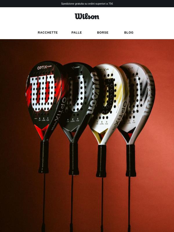 La gamma Wilson Optix V2 ti offre comfort, controllo e sicurezza.