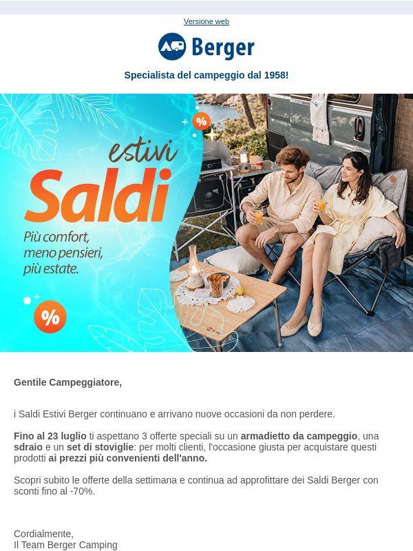 I Saldi Berger si rinnovano: scopri le offerte della settimana