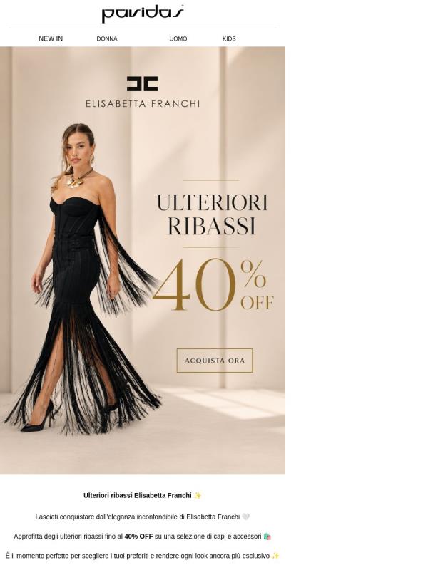 Non lasciarti scappare il -40% su Elisabetta!