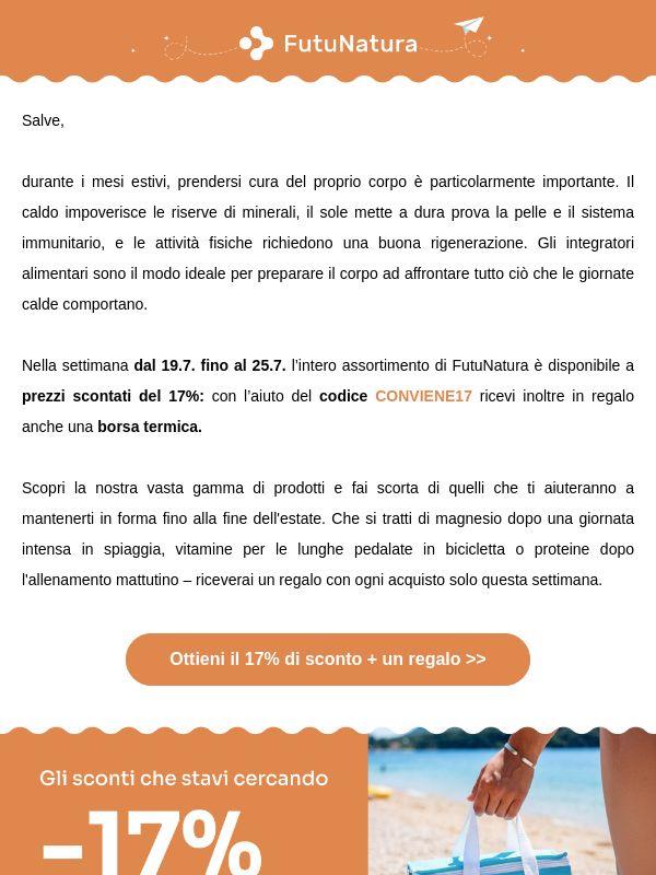 -17% e un regalo con ogni acquisto 💝