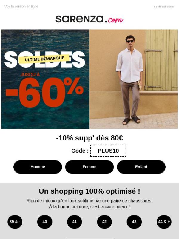 ⏰ ULTIME DÉMARQUE ⏰: shoppez votre pointure maintenant ! 👟