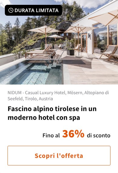 Fascino alpino tirolese in un moderno hotel con spa