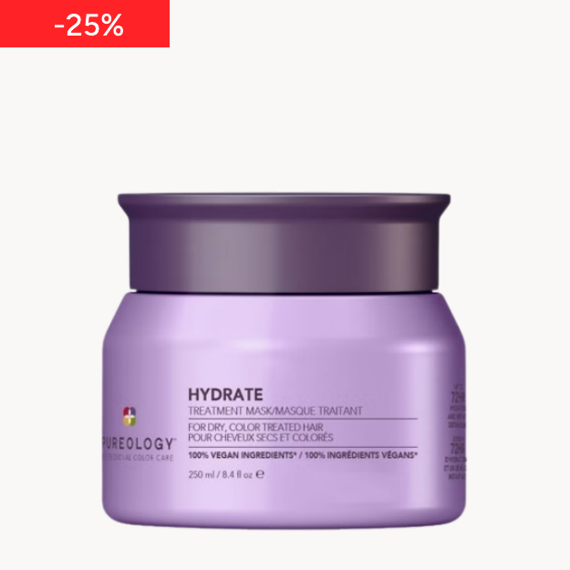 Pureology Hydrate Hair Treatment Mask - Deep Conditioning Hair Mask for Dry or Color-Treated Hair 250ml