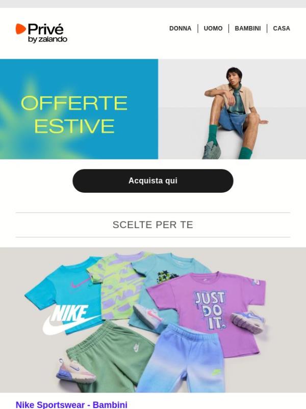Nike Sportswear & MOSCHINO festeggiano l’estate con sconti fino al 75%*