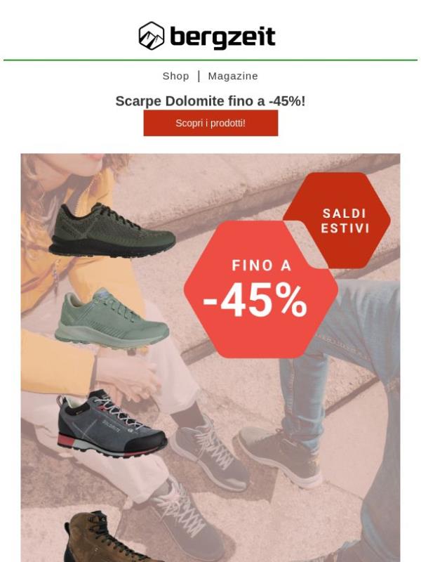 🔴 Scarpe Dolomite fino a -45%!