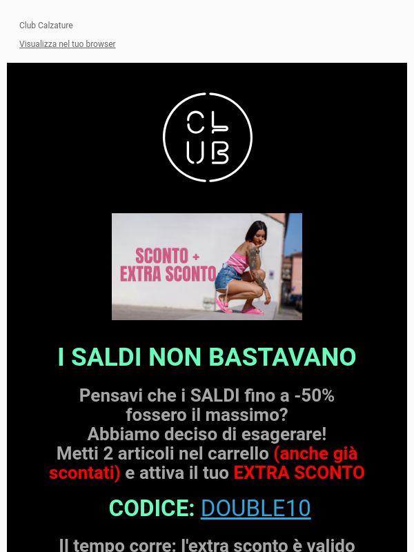 Saldi fino a -50% + un altro codice sconto per te 🚀