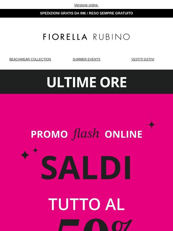 ULTIME ORE ⏰ TUTTO AL -50%