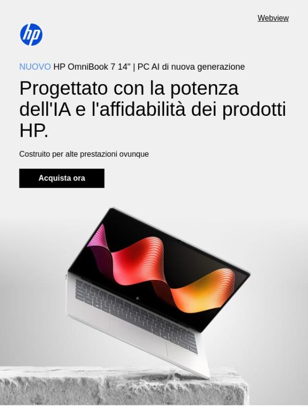 Scopri nuovo HP OmniBook 7 AI PC