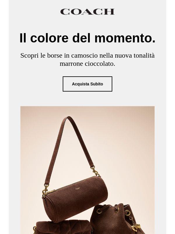 Di tendenza ora: camoscio marrone cioccolato.