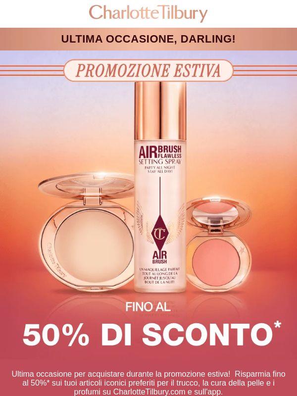 ULTIME ORE PER ACQUISTARE CON SCONTI FINO AL 50%! ⏰🔥