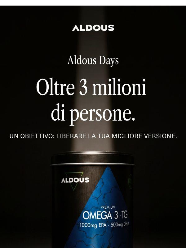 Aldous Days: sconti fino al 25%