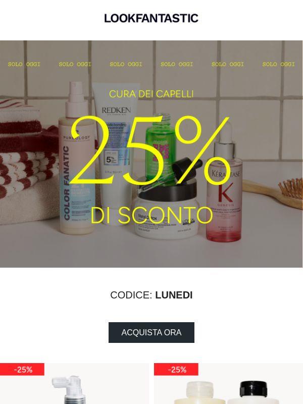 -25% | Cura dei capelli