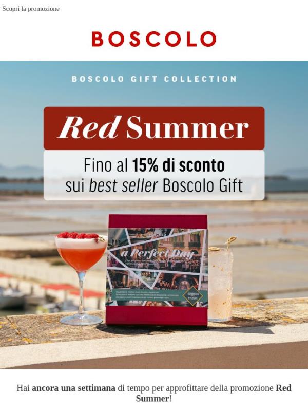Promo Red Summer: fino al 15% di sconto per te