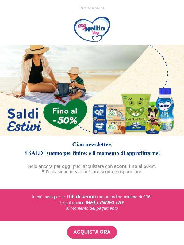 ⏰ Ultimo giorno: fino al -50% + 10€ EXTRA