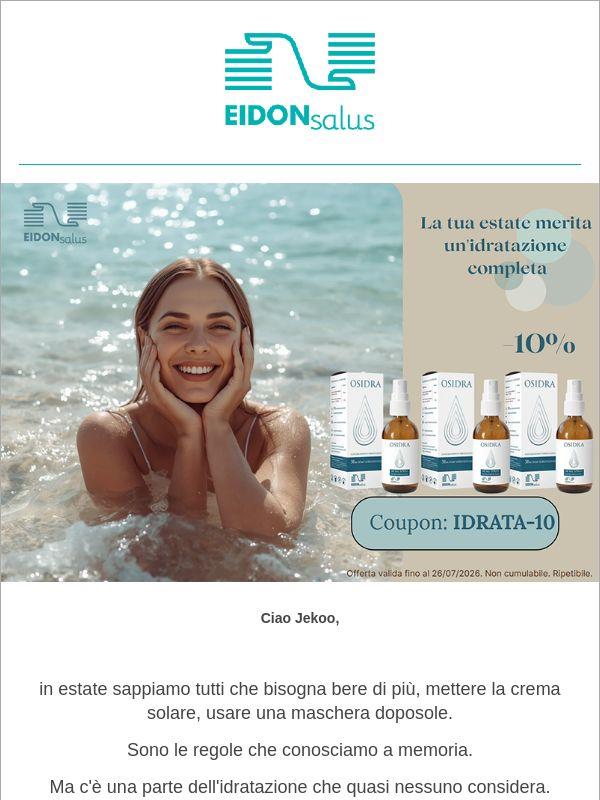 Osidra in PROMO per l'idratazione che il sole non può darti