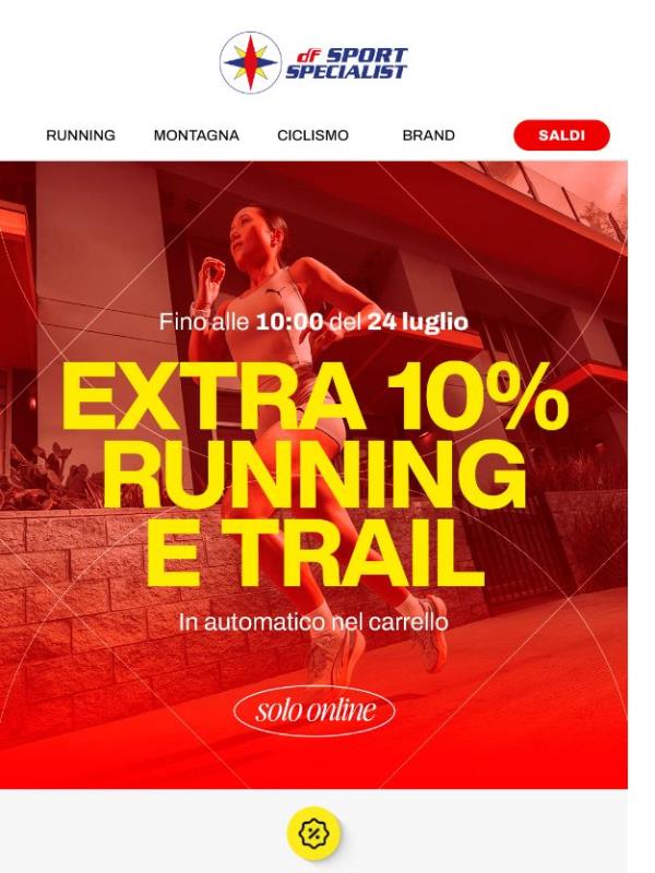 Extra 10% Running e Trail 🏃‍➡️⛰️